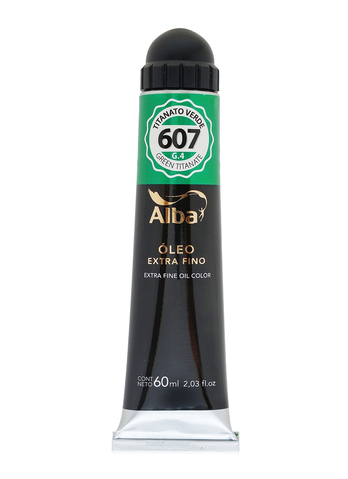 Oleo profesional alba 60 ml g4 607 verde titanato - 60 ML - Alba Artística